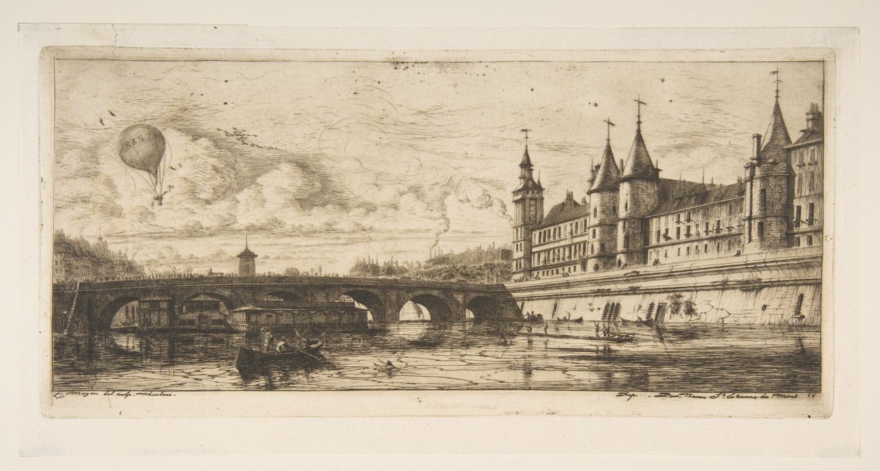 Pont au Change, Paris by Charles Meryon