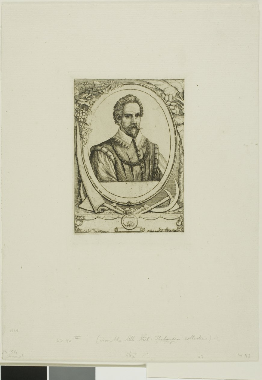 Portrait of René de Laudonnière Sablais (de Burdigale) by Charles Meryon