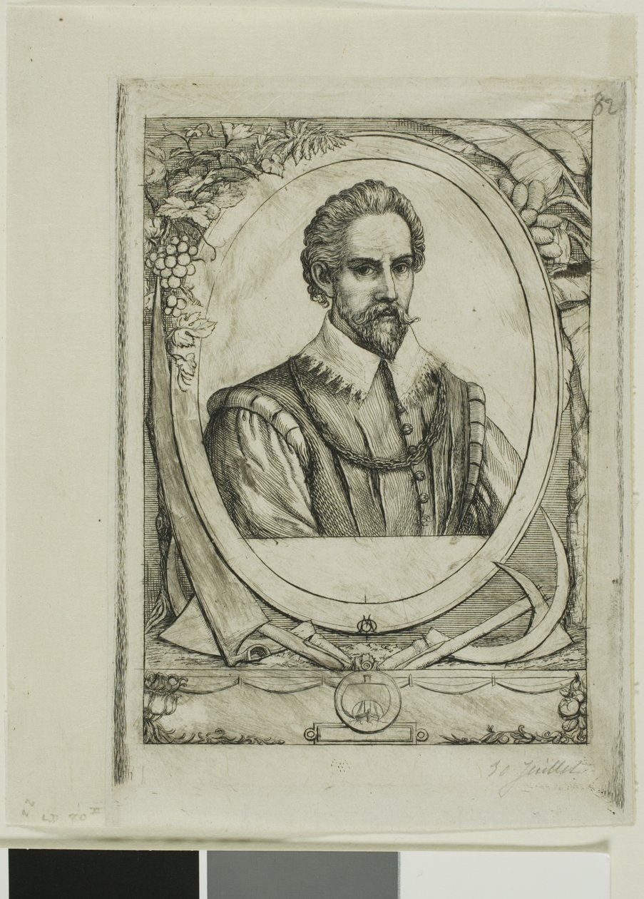 Portrait of René de Laudonnière Sablais (de Burdigale) by Charles Meryon