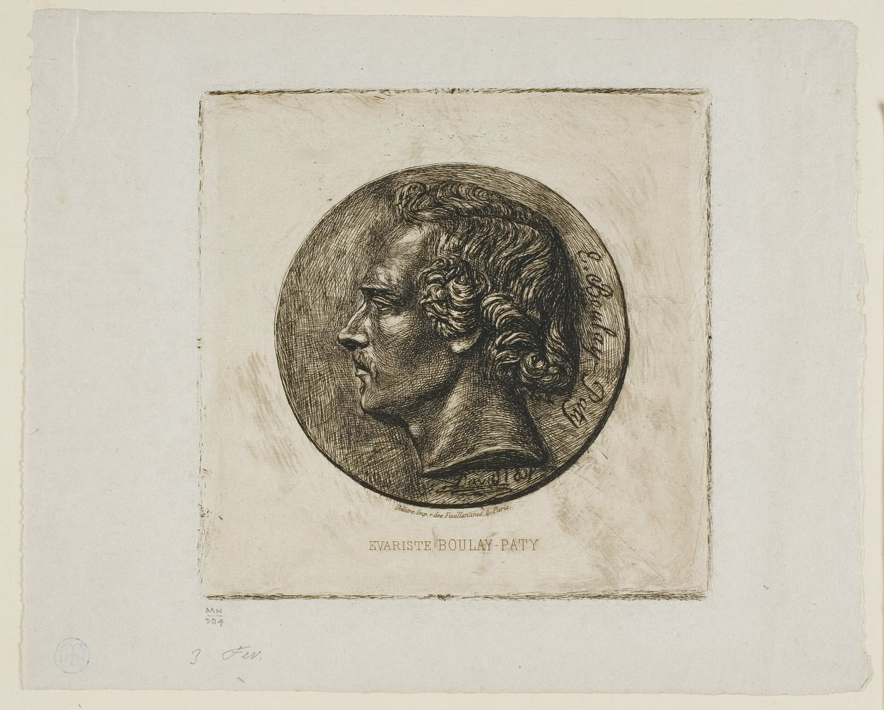 Portrait of the Poet Evariste Boulay-Paty by Charles Meryon