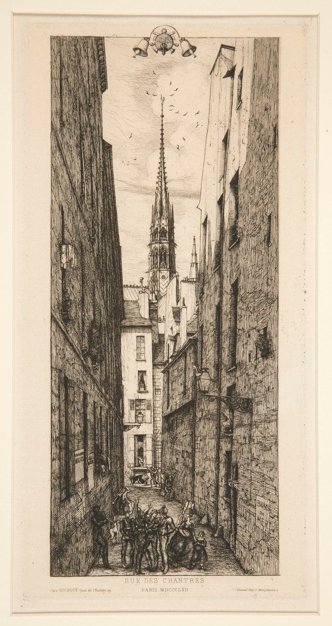 Rue des Chantres by Charles Meryon