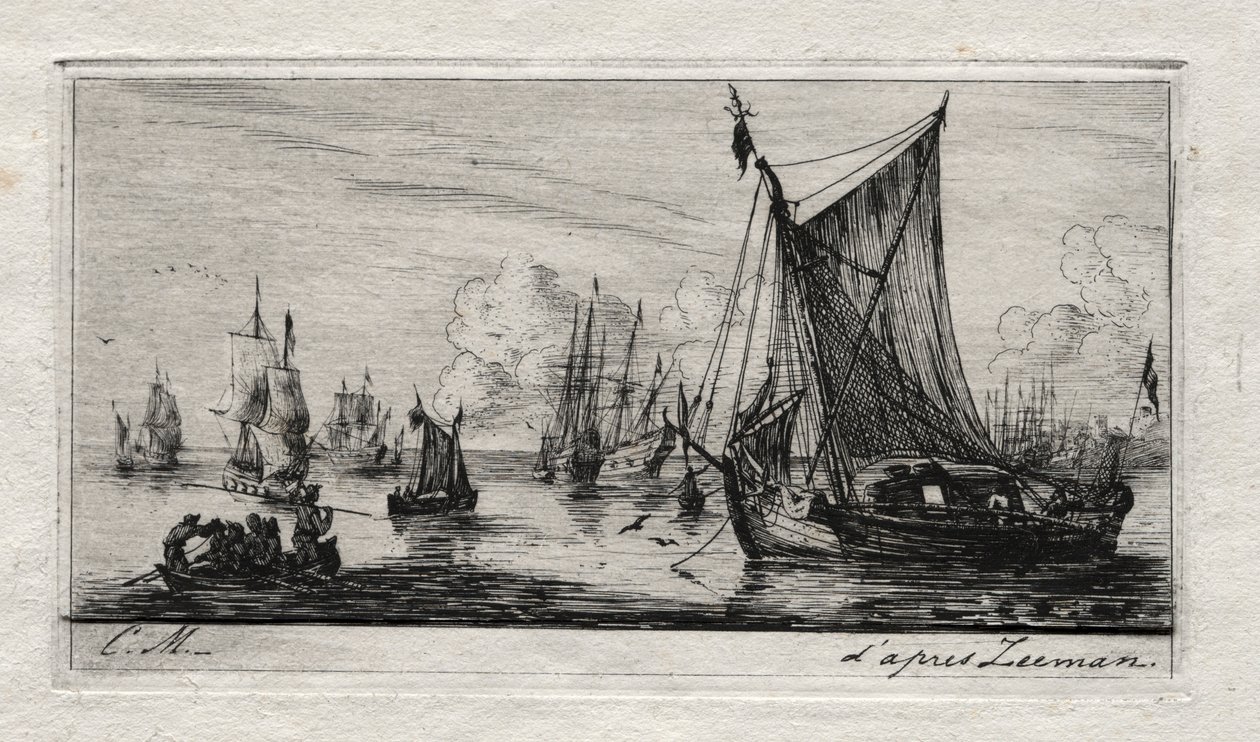 South Sea Fishers by Charles Meryon