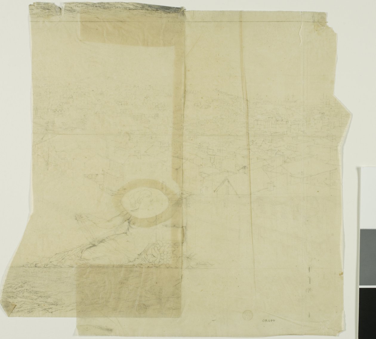 Study for San Francisco, Center Left Section by Charles Meryon