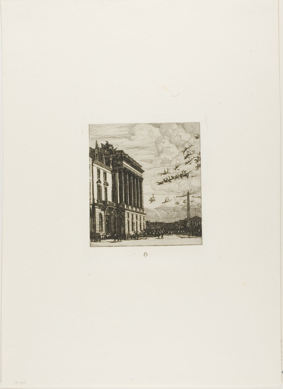 The Admiralty, Paris by Charles Meryon