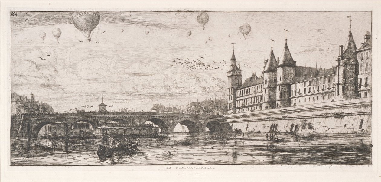 The Exchange Bridge by Charles Meryon