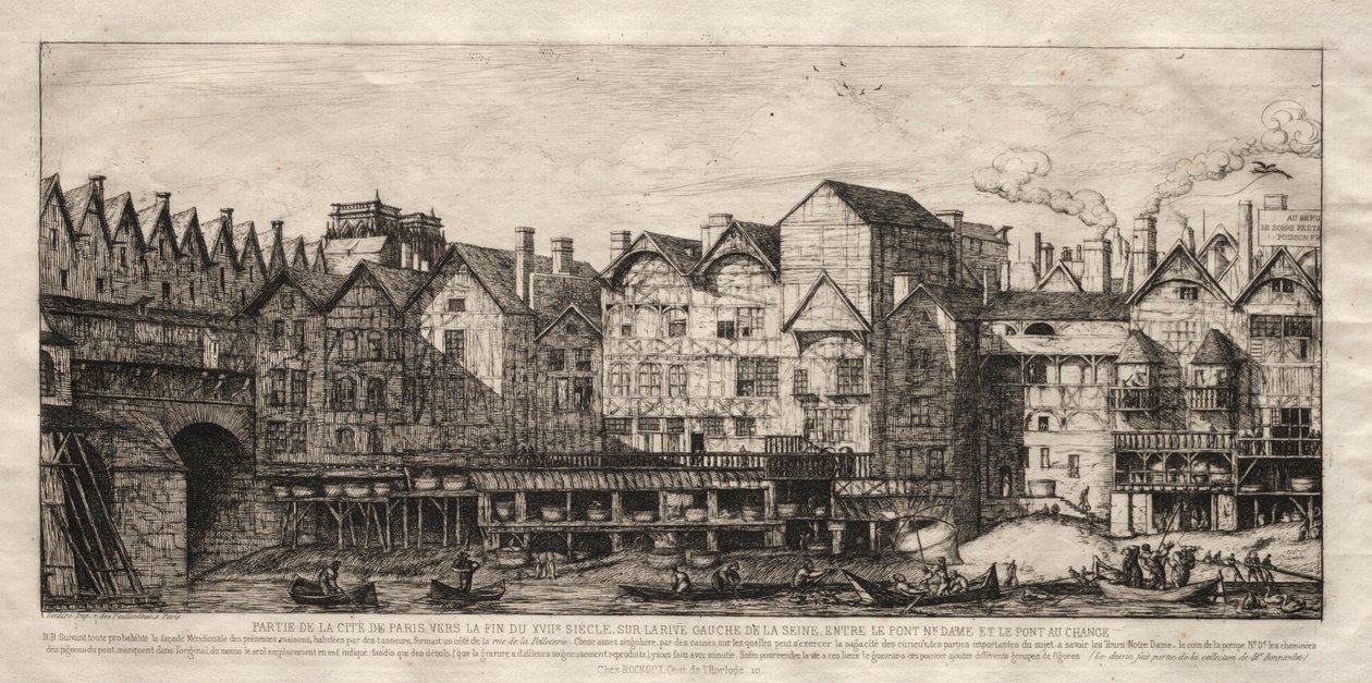 View of Part of the City of Paris, Towards the Close of the 17th Century by Charles Meryon