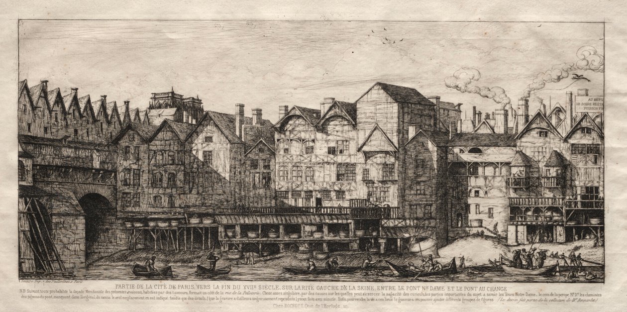 View of Part of the City of Paris, Towards the Close of the 17th Century by Charles Meryon