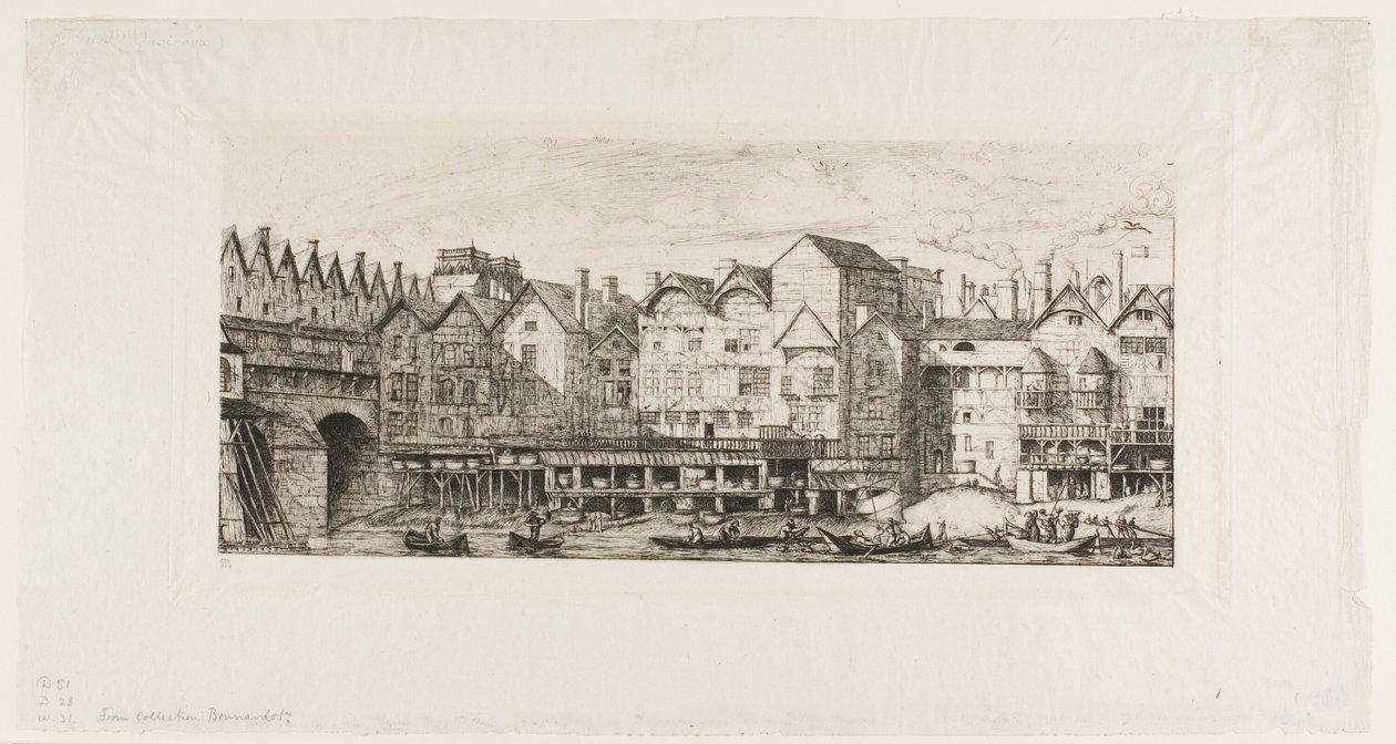 View of Part of the City of Paris toward the Close of the XVII Century by Charles Meryon
