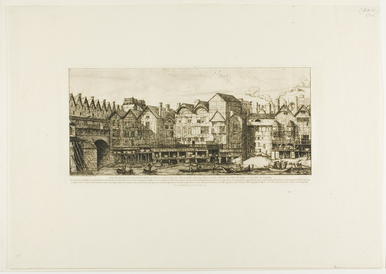 View of Part of the City of Paris toward the Close of the XVII Century by Charles Meryon