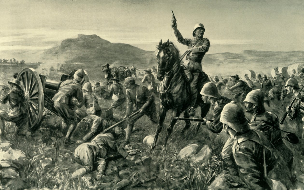 Lord Methuen Rallying His Broken Forces at Tweebosch by Charles Mills Sheldon