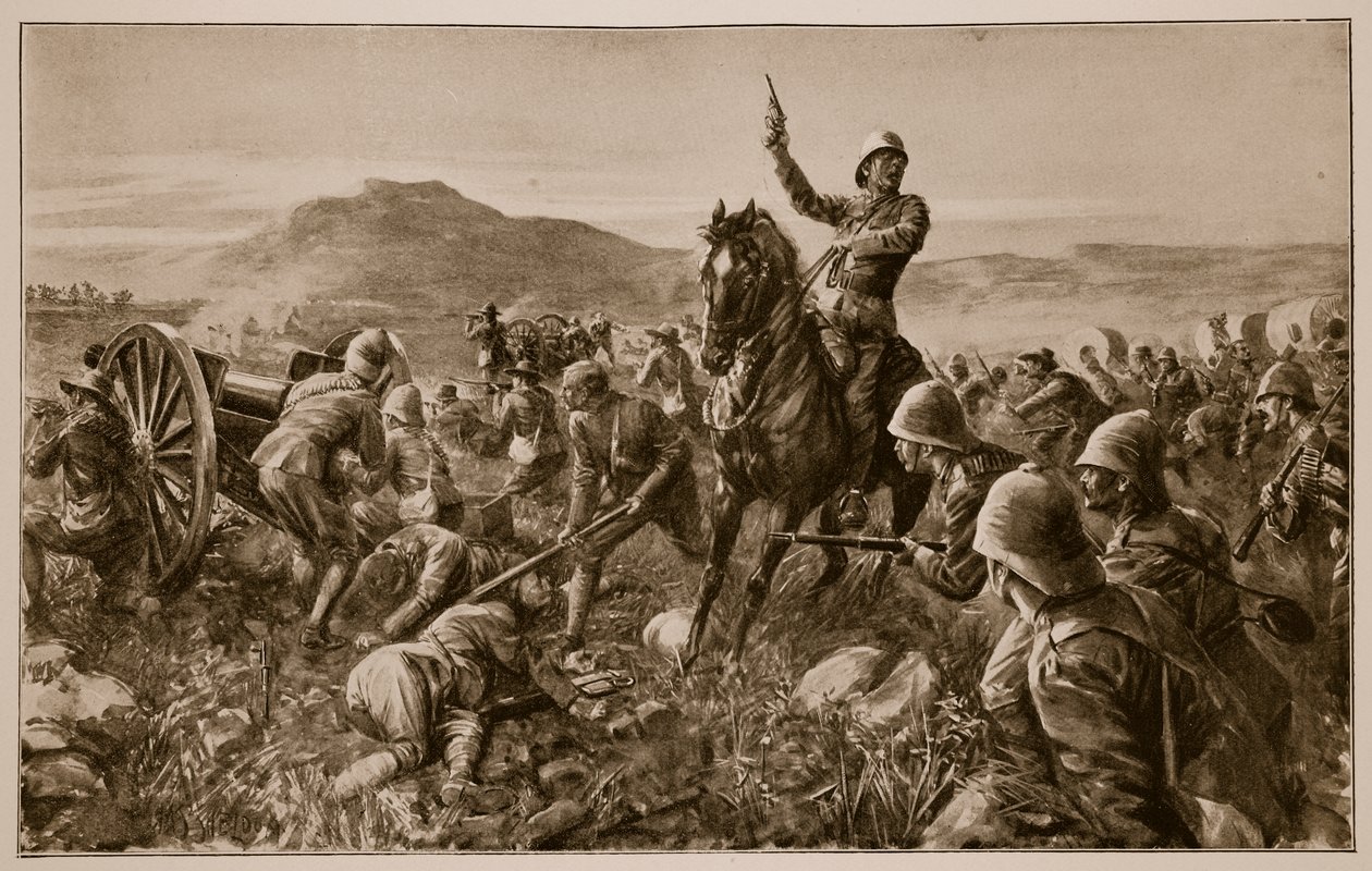 Lord Methuen Rallying His Broken Forces at Tweebosch by Charles Mills Sheldon