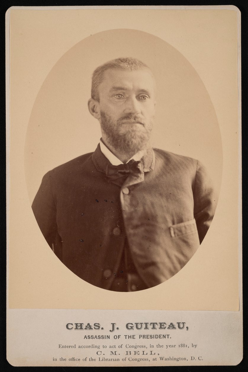 Portrait of Charles Julius Guiteau 1841-1882, July 4, 1881 by Charles Milton Bell