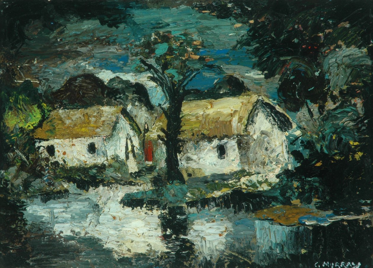 Cottage with Stream by Charles Murray