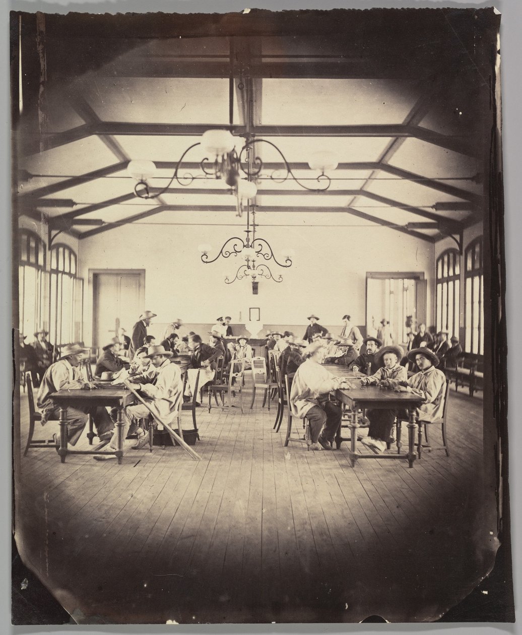 Imperial Asylum of Vincennes, Game Room by Charles Nègre