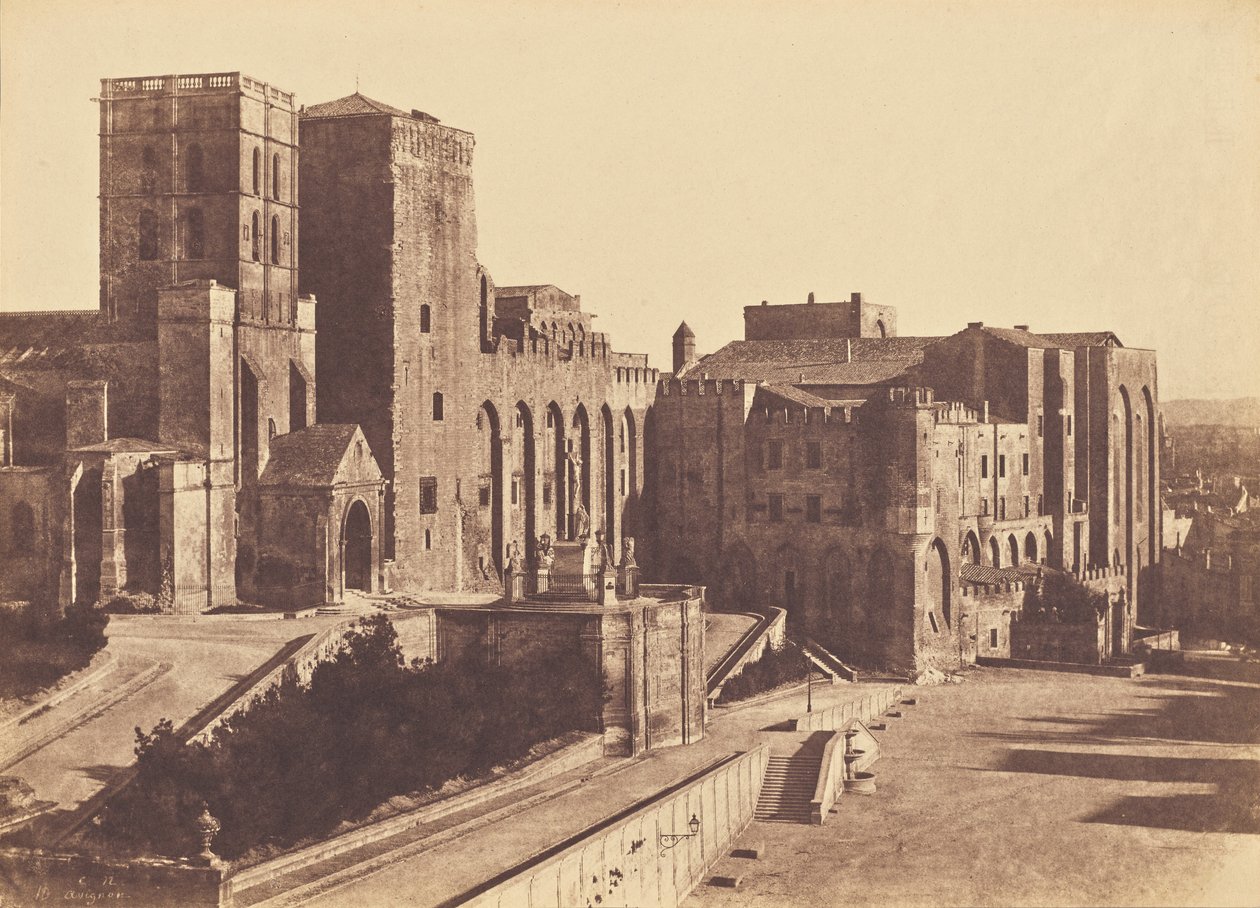 Papal Palace, Avignon by Charles Nègre