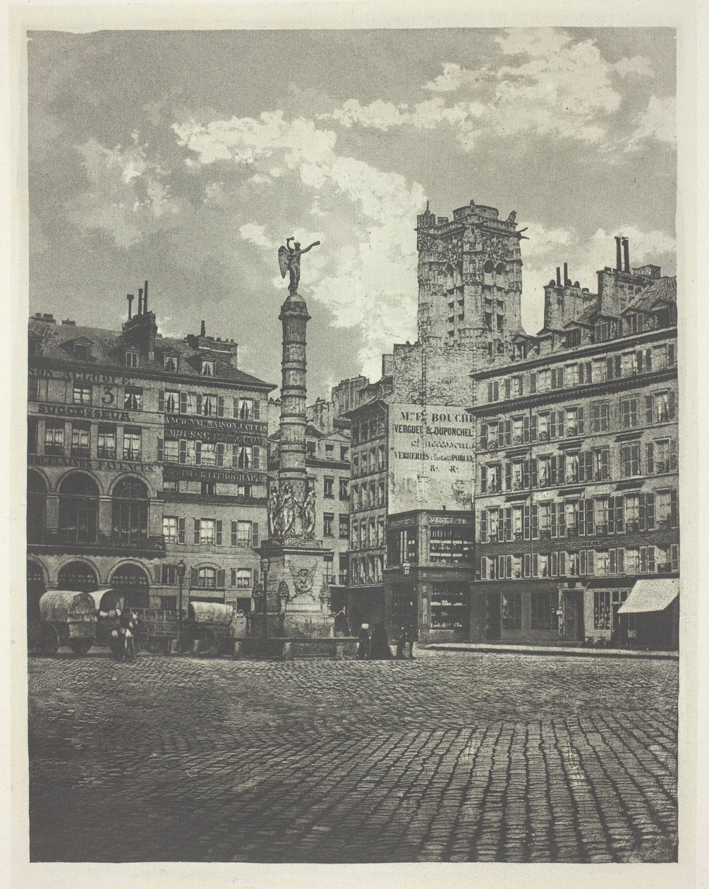 Paris, Place de Châtelet by Charles Nègre