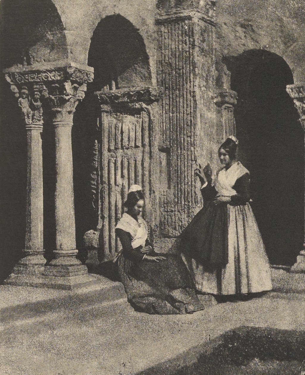 Women of Arles in the Cloister at Saint-Trophime by Charles Nègre