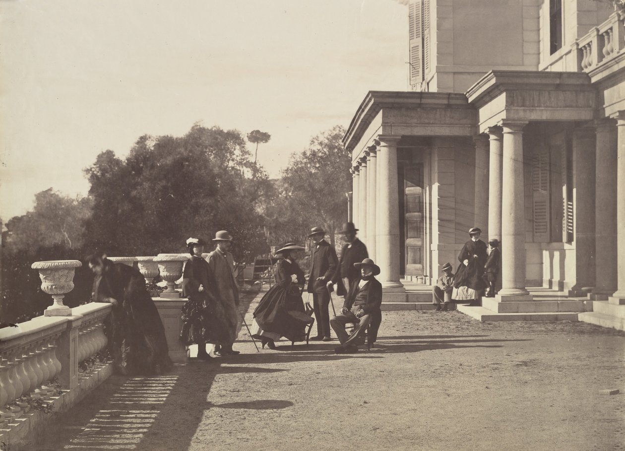 Lord Brougham and His Family, Cannes by Charles Nègre