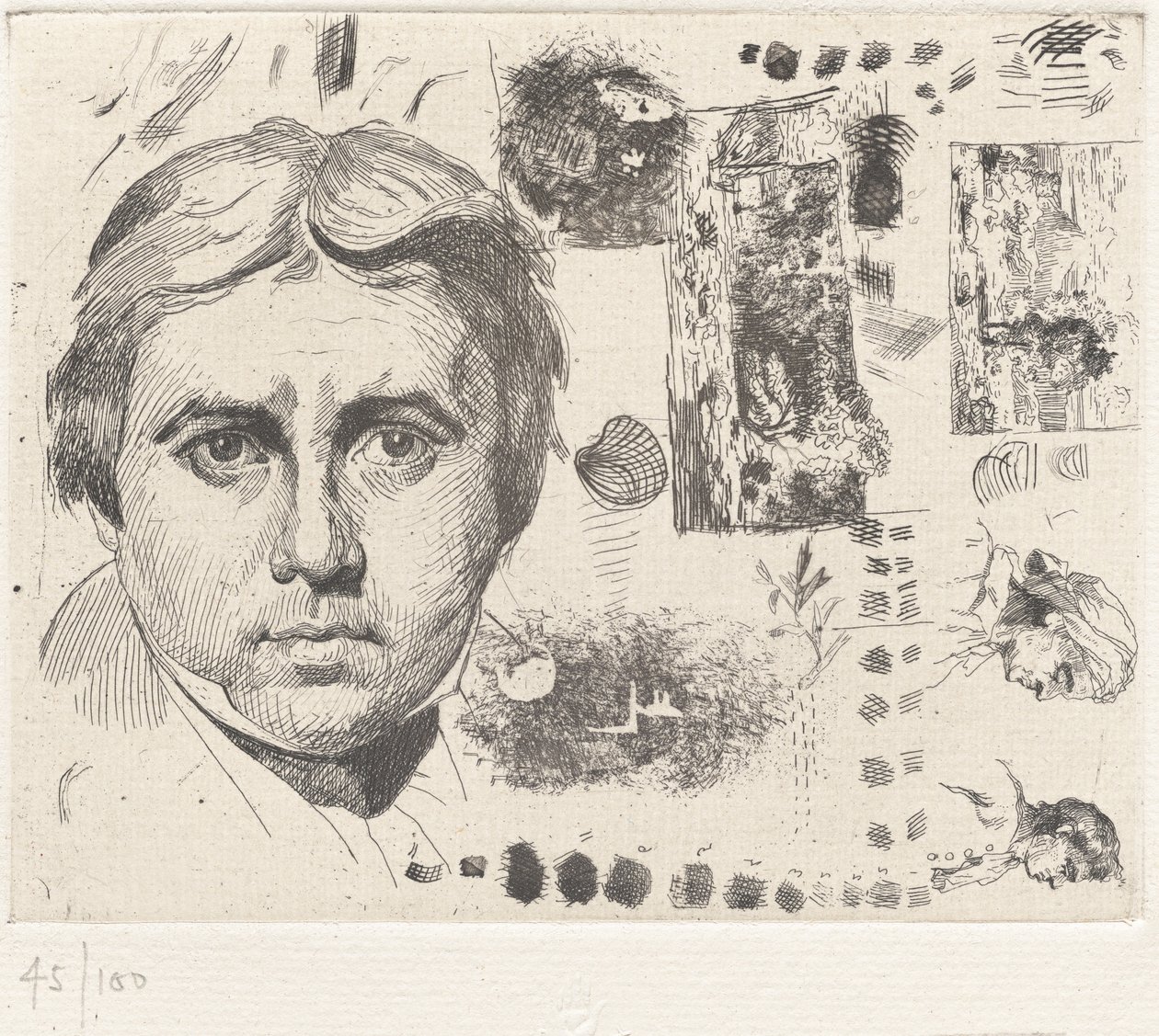 Portrait of Ingres by Charles Nègre