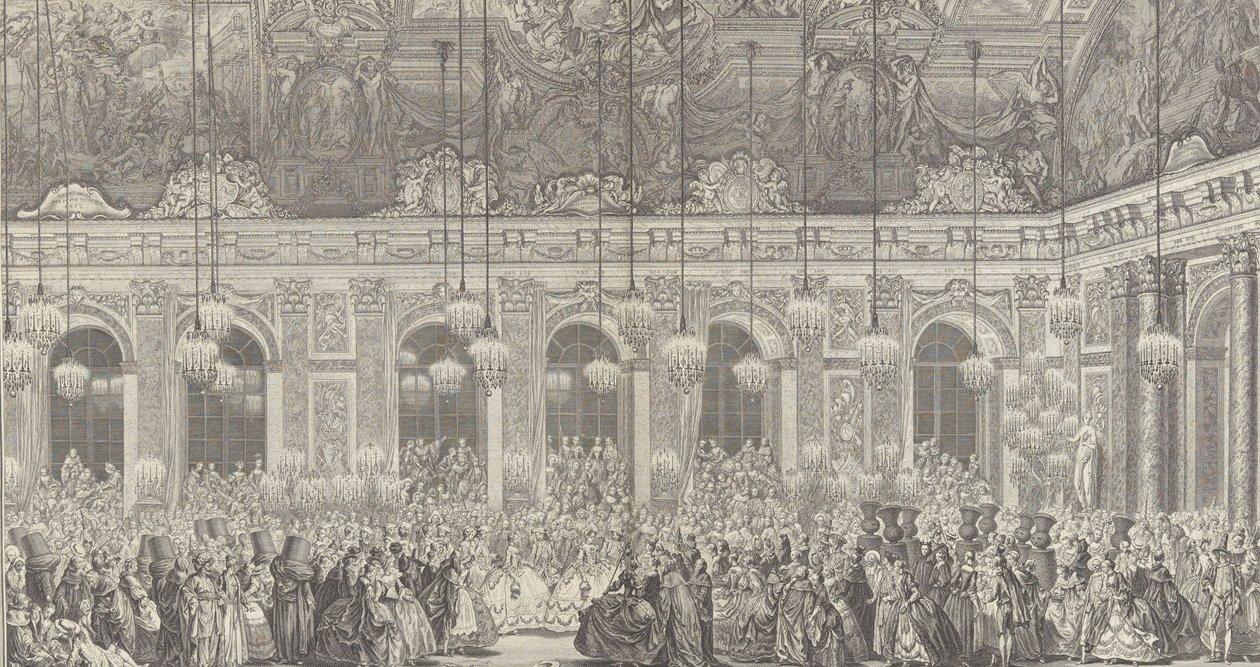 Decoration for a Masked Ball at Versailles by Charles Nicolas Cochin