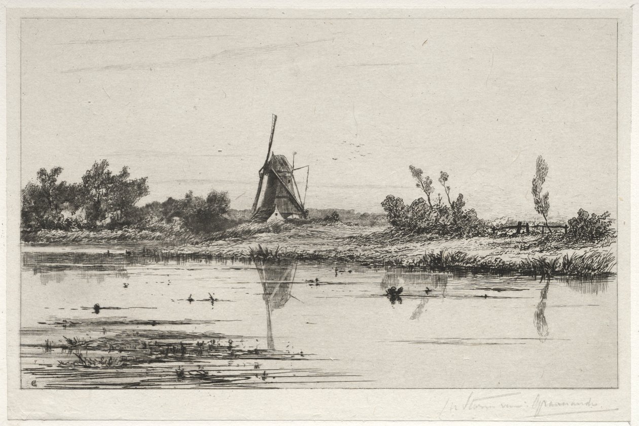 The Table at Gein by Charles Nicolas Storm van 
