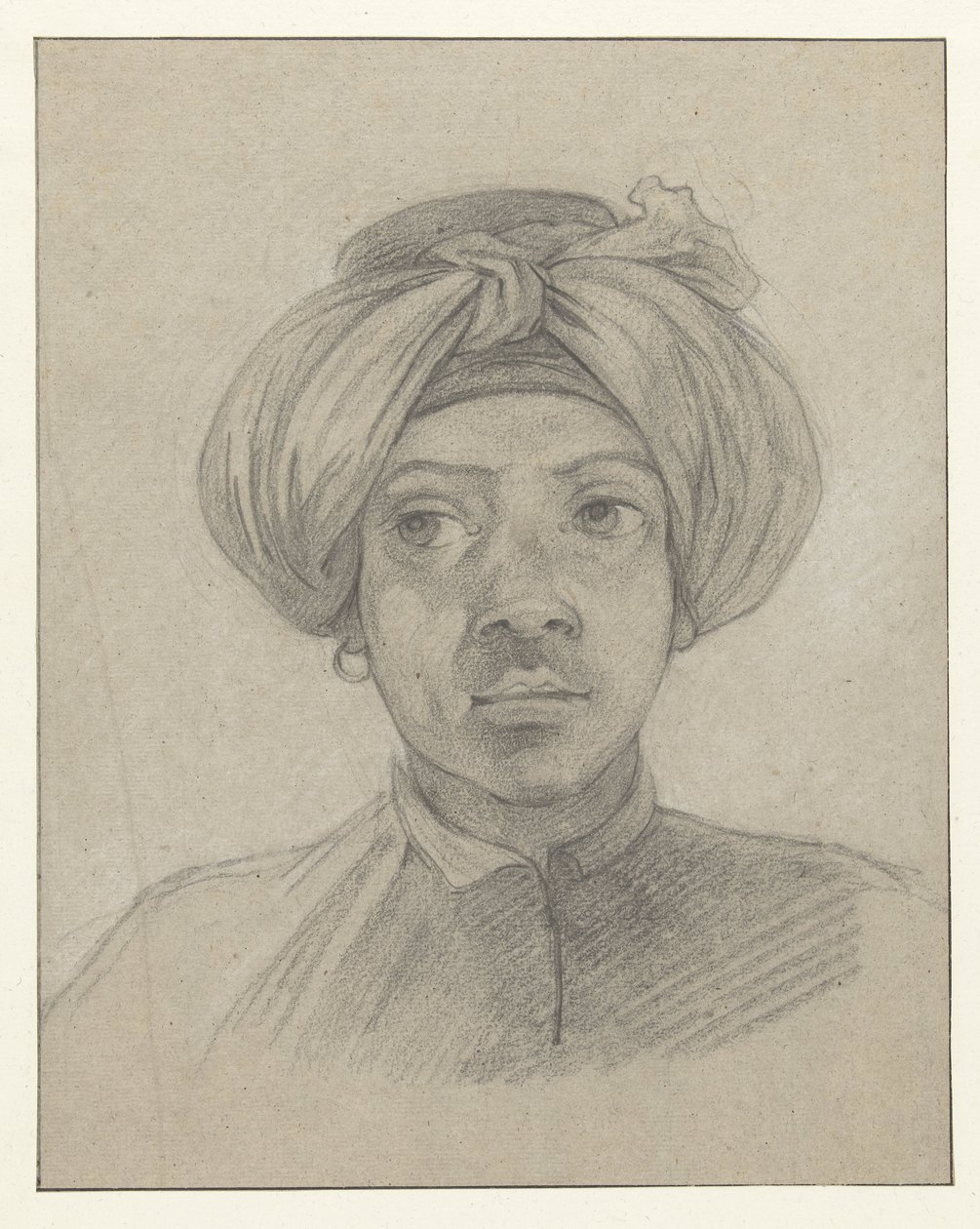 Head Study of a Mamluk by Charles Parrocel