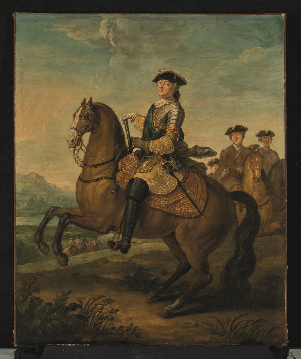 Equestrian Portrait of Louis XV by Charles Parrocel