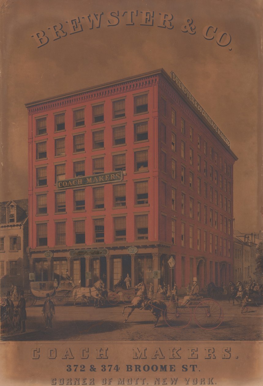Brewster & Co. Coach Makers, 372 & 374 Broome St. by Charles Parsons