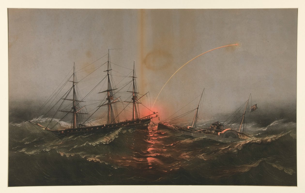 The U.S. Frigate Sabine, Rescuing a Battalion of U.S. Marines from the Transport Governor by Charles Parsons