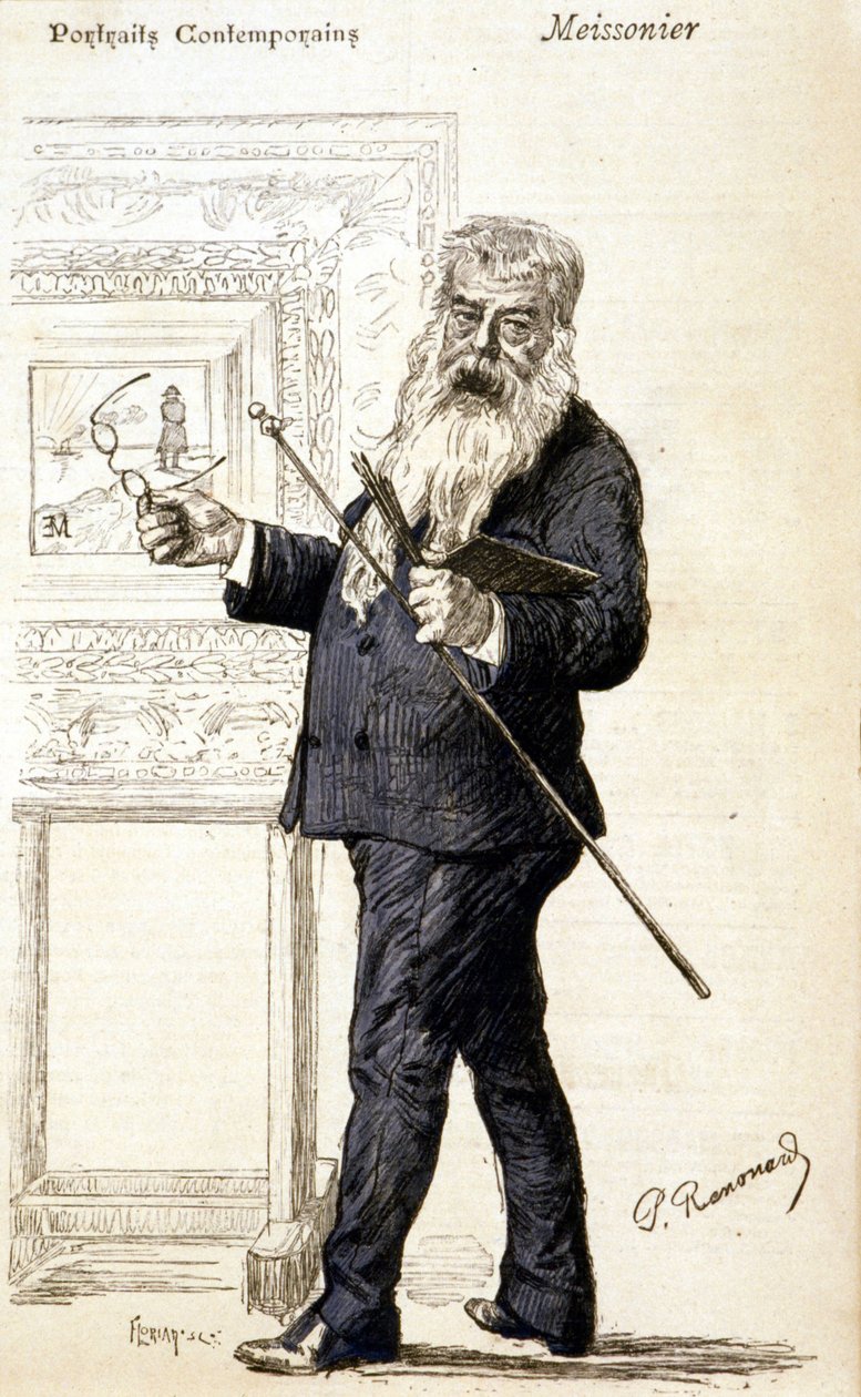 Portrait of Meissonier by Charles Paul Renouard