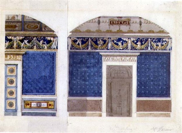 Design for an Empire Palace Interior, c.1810 by Charles Percier