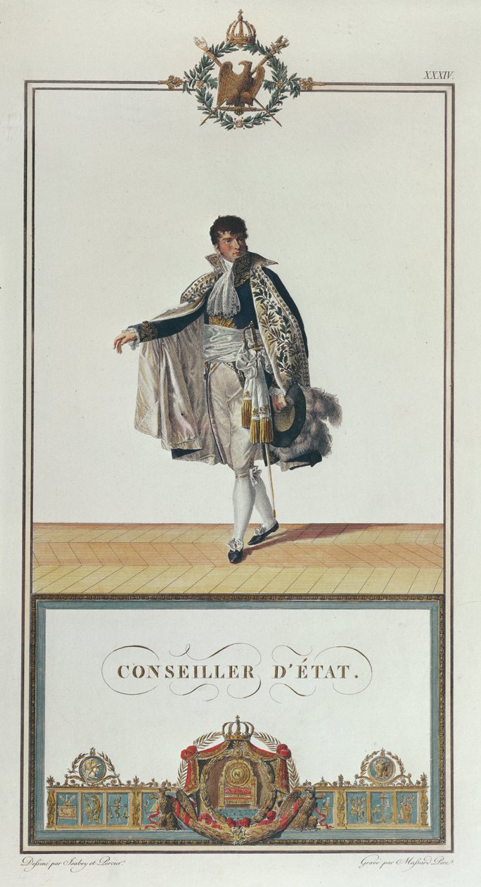 Uniform of the Councillor of State for the Coronation of Napoleon by Charles Percier