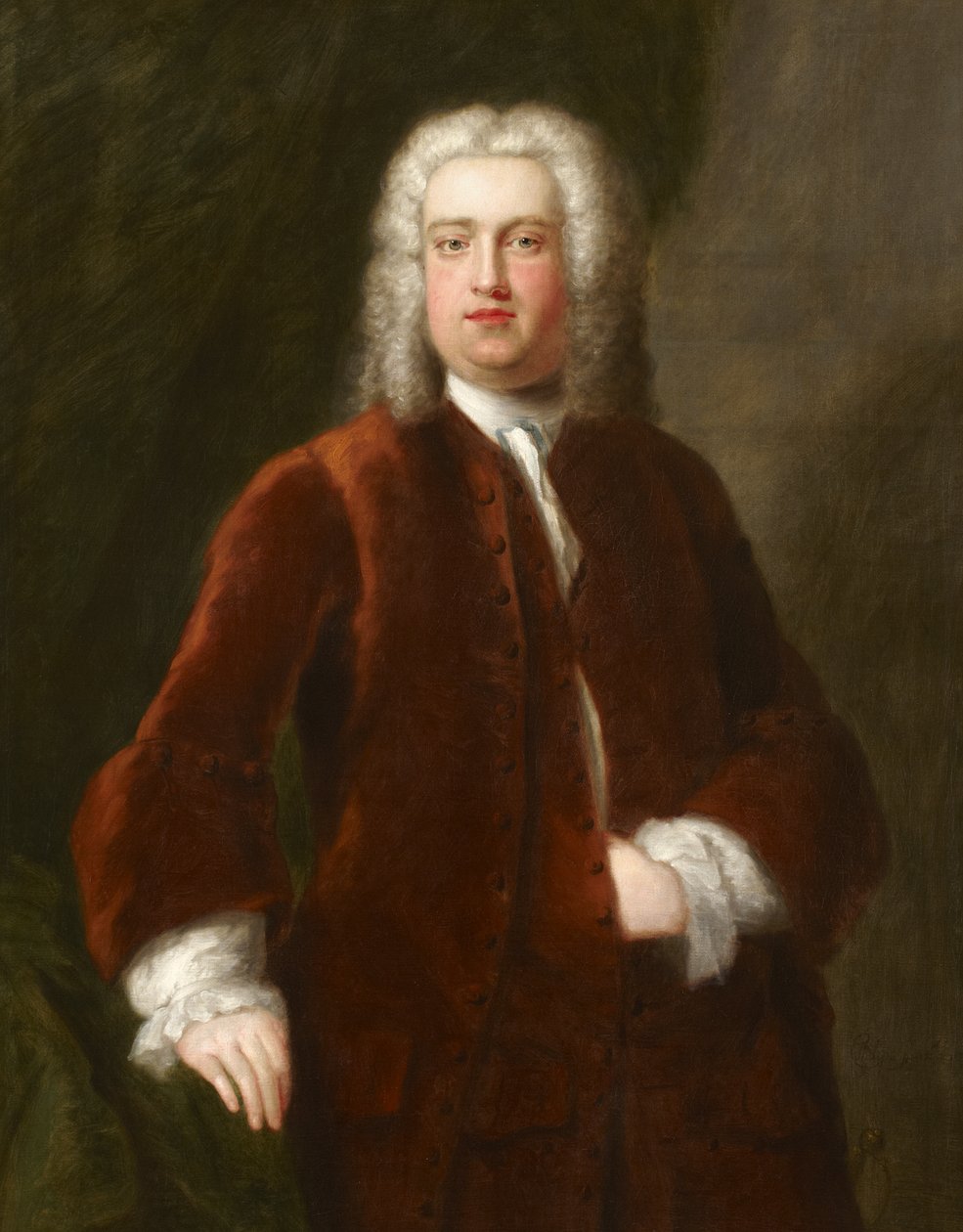 Portrait of an unidentified 18th-century gentleman presented as a portrait of Georg Frideric Handel, 1737 by Charles Philips