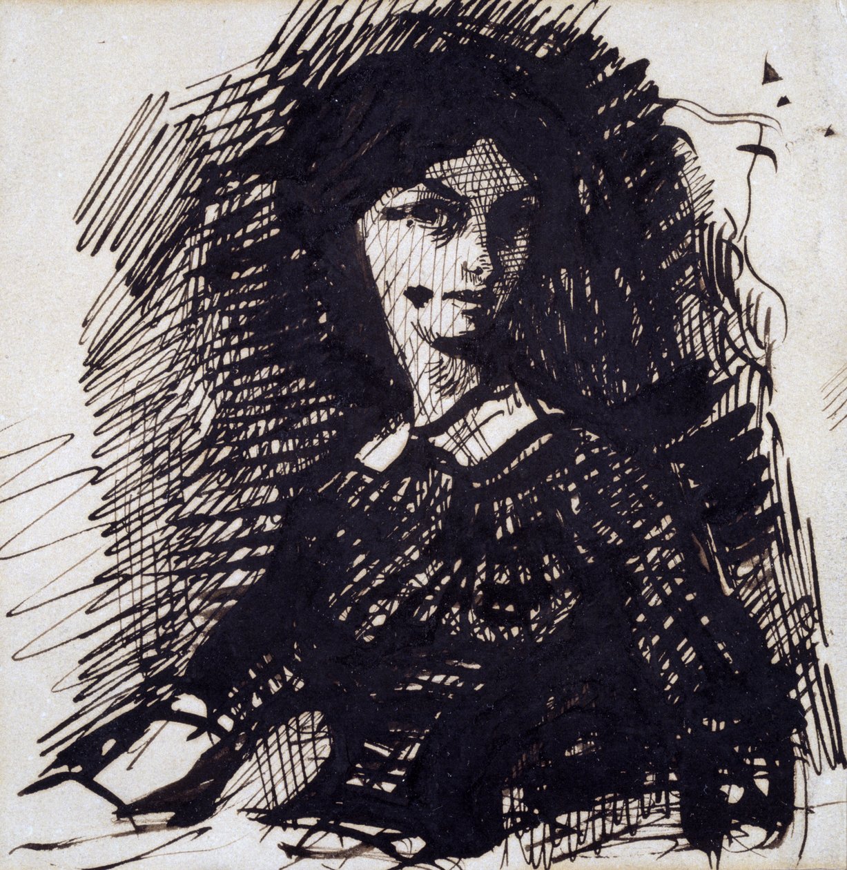 Portrait of Jeanne Duval by Charles Pierre Baudelaire