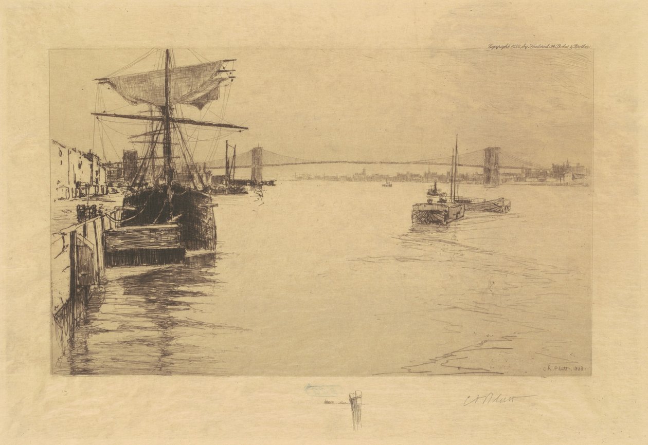 Brooklyn Bridge by Charles Platt A.