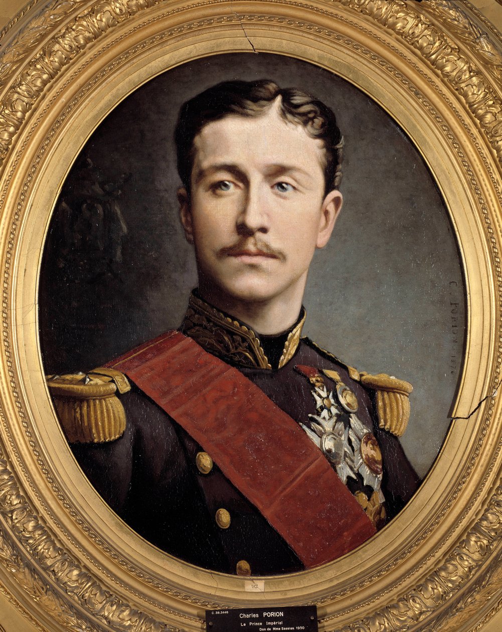 Portrait of Prince Imperial Eugene Louis Napoleon (1856 - 1879), Painting by Charles Porion by Charles Porion