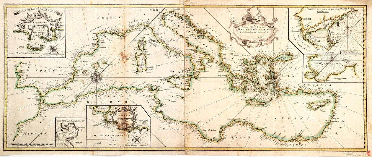 Chart of the Mediterranean by Charles Price