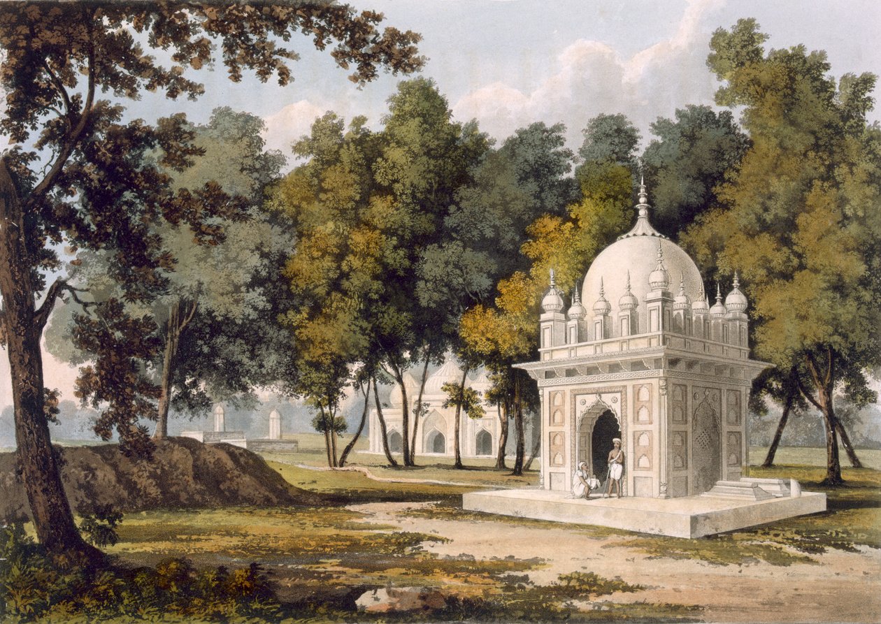 Tombs Near Etaya, from 'A Picturesque Tour Along the Rivers Ganges and ...