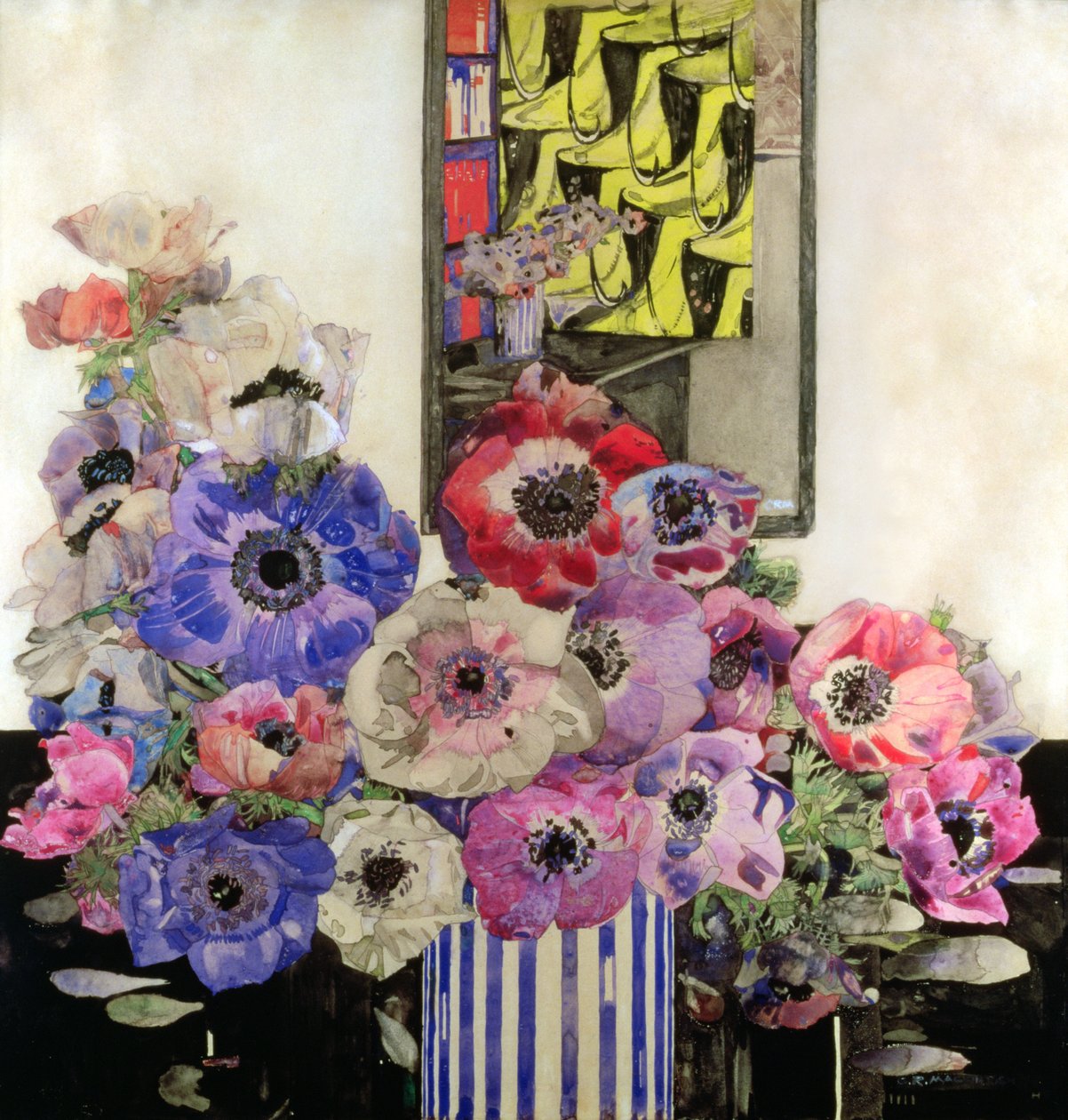 Anemones, c.1915-16 by Charles Rennie Mackintosh