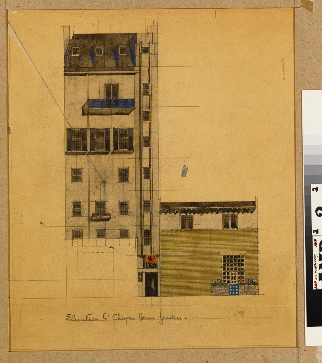 London, Elevation of Proposed Studio in Glebe Place and Upper Cheyne Walk by Charles Rennie Mackintosh