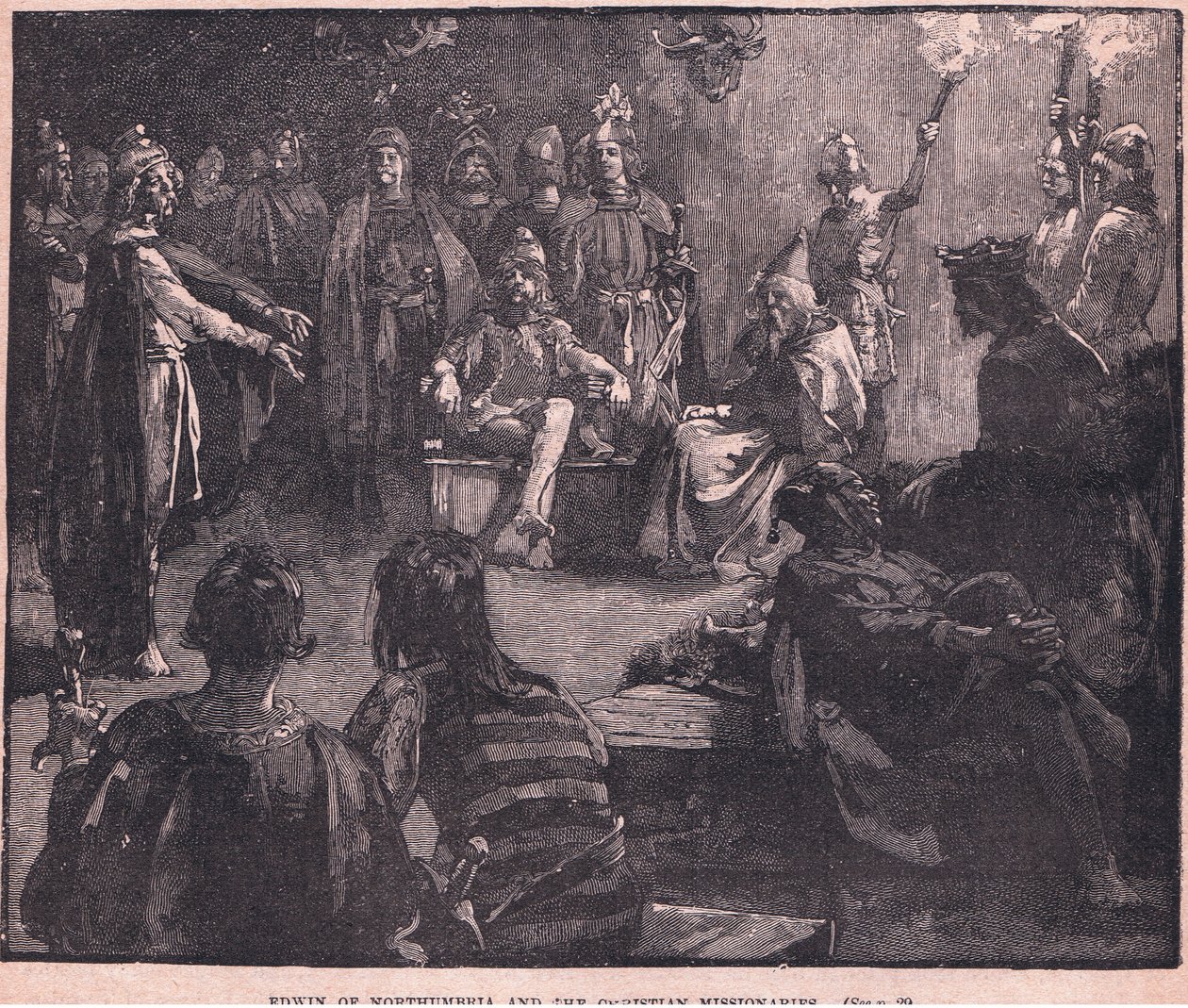 Edwin of Northumbria and the Christian Missionaries by Charles Ricketts