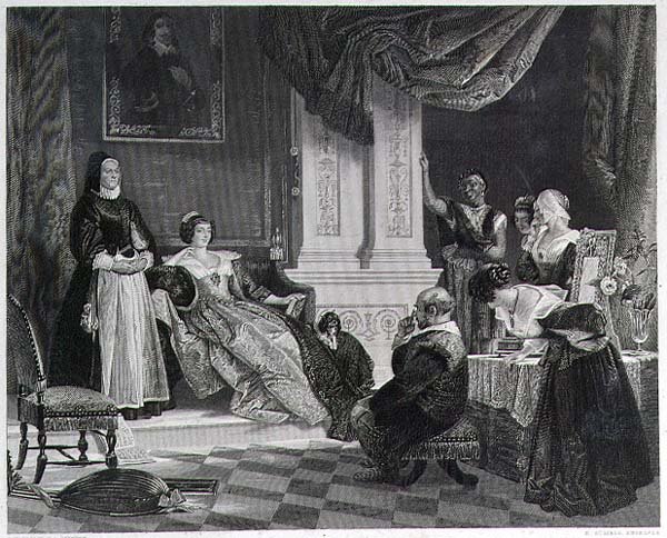 Sancho and the Duchess (engraved by R. Staines) by Charles Robert (after) Leslie