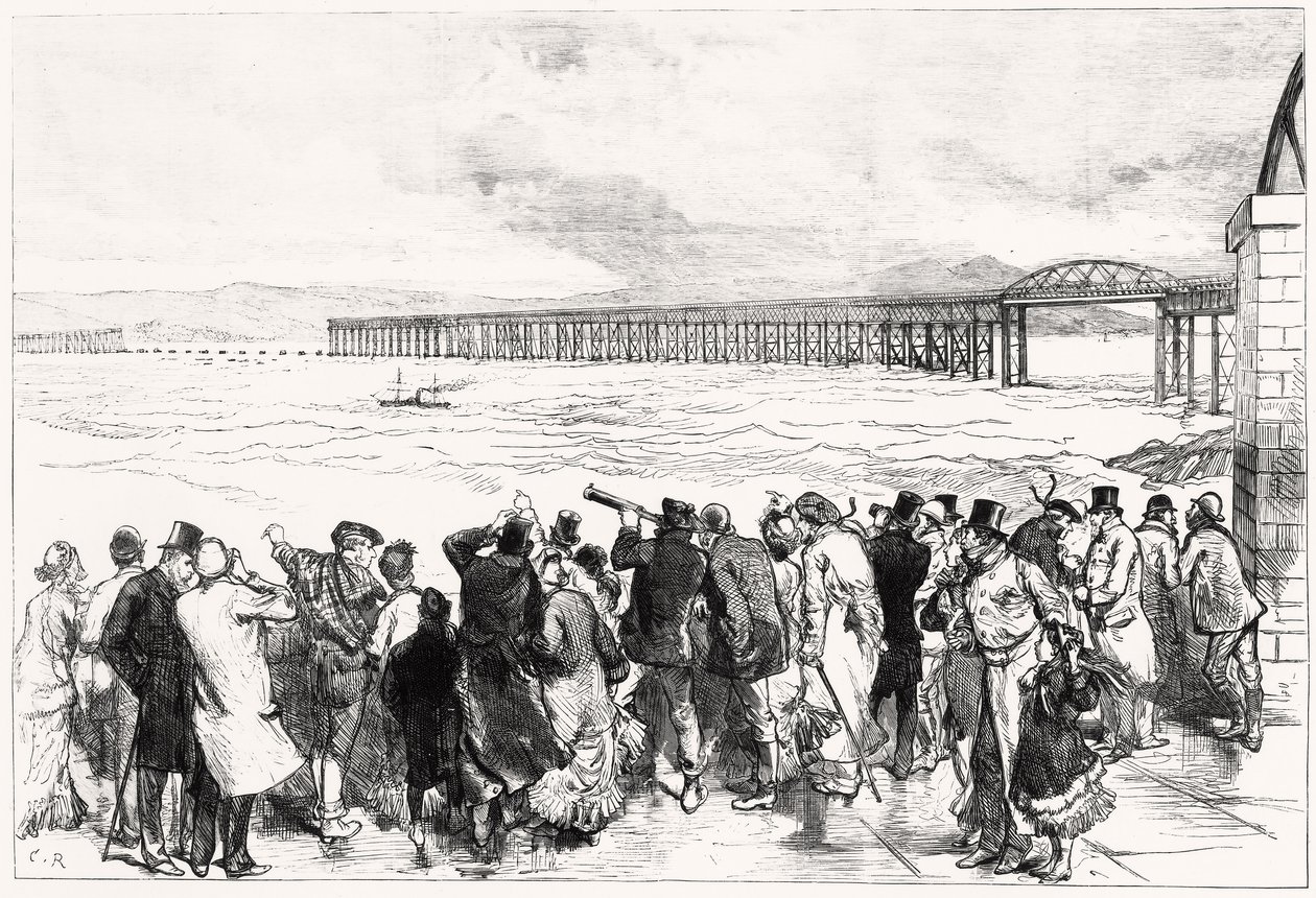 The Tay Bridge as it appeared on Monday, 29 December, at Ten O