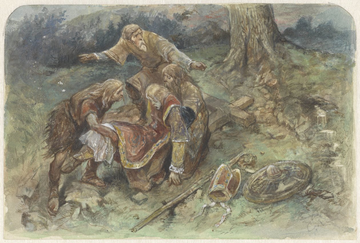Wounded Adalbert Being Carried Away by Charles Rochussen