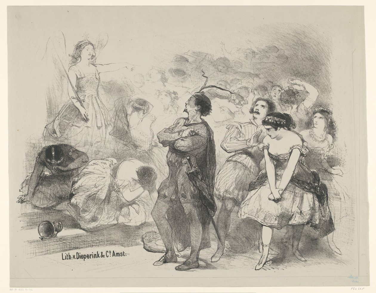 Scene from Ballet Astaroth Announcements of Ballets and Plays Performed in the Amsterdam City Theatre (series title) by Charles Rochussen