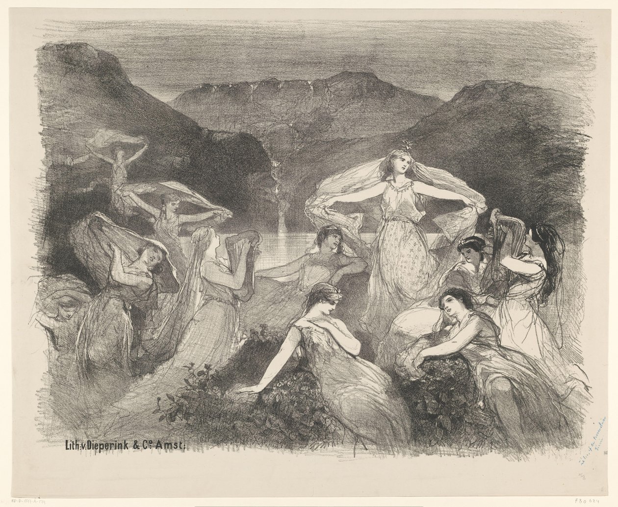 Scene from Ballet Zélie or the Magic Veil by Charles Rochussen