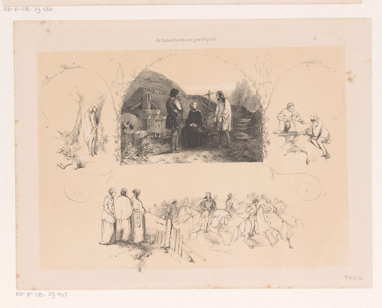 Woman in Conversation with Two Men by Charles Rochussen