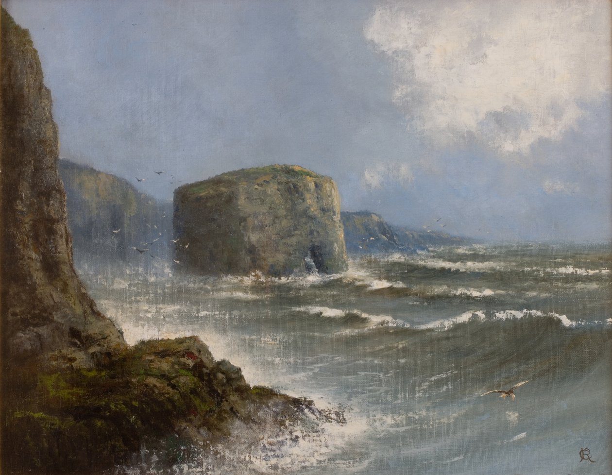 Marsden Rock by Charles Rutherford: Premium art reproduction