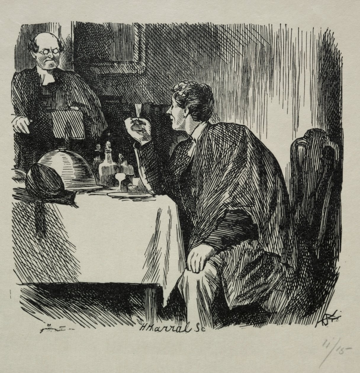 Tomkins Degree Supper and How it Ended by Charles Samuel Keene