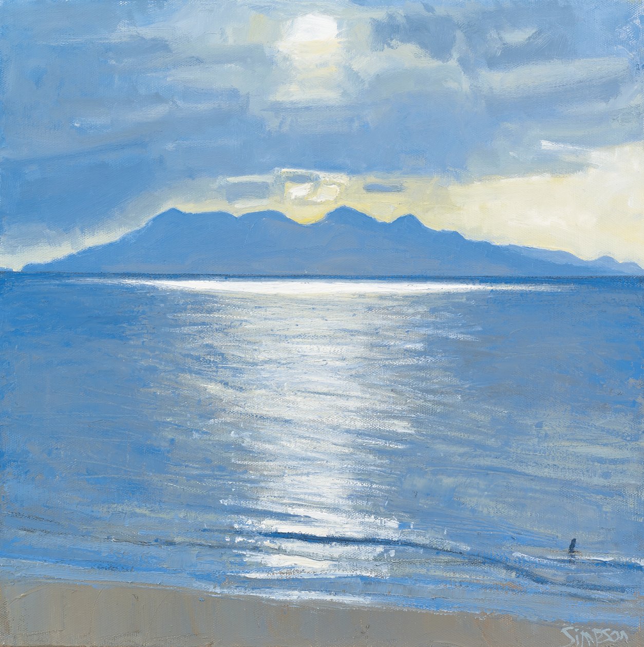 Evening Bather, 2014 by Charles Simpson